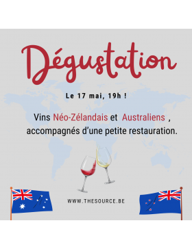 Dégustation Vins Néo-Zélandais et Australiens