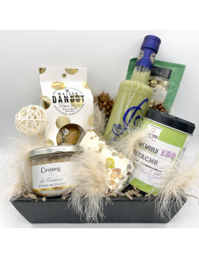 Panier gourmand autour de la pistache