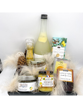 Panier gourmand autour du citron