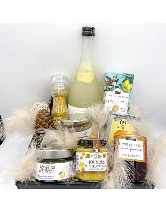 Panier gourmand autour du citron