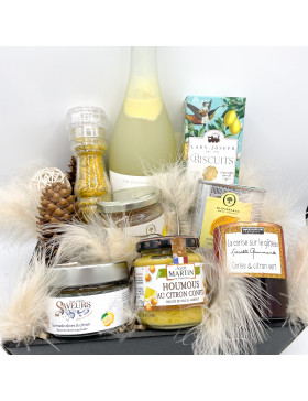 Panier gourmand autour du citron