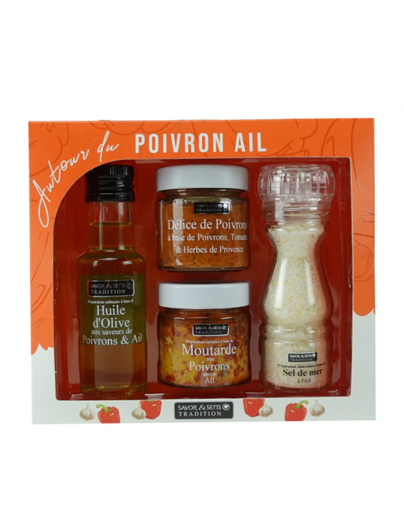 Coffret autour du poivron et de l'ail