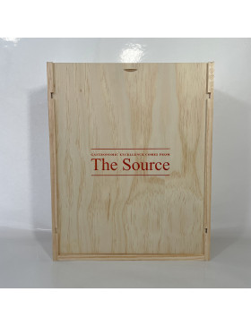 Caisse bois The Source - 3 Bouteilles